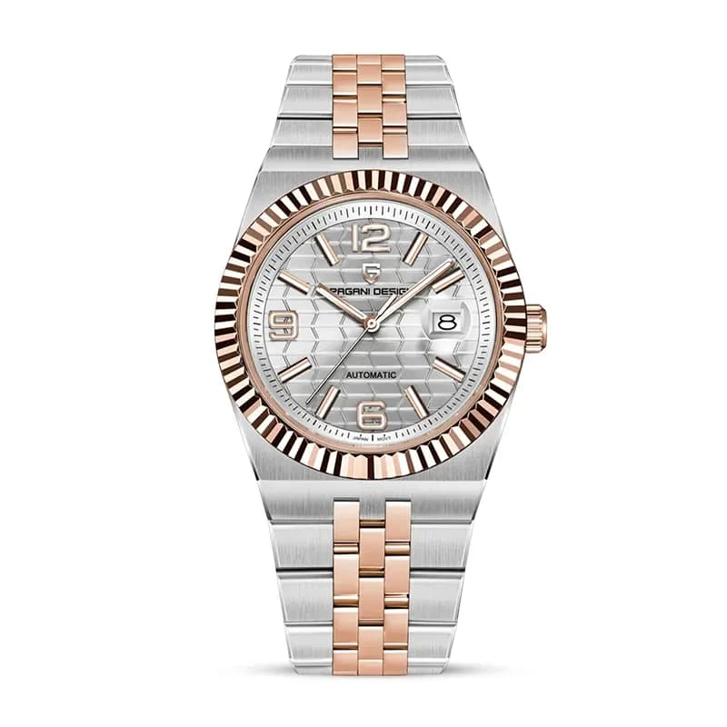 Pagani Design Land Dweller Two-Tone Silver Dial Men's Watch | PD-YS027