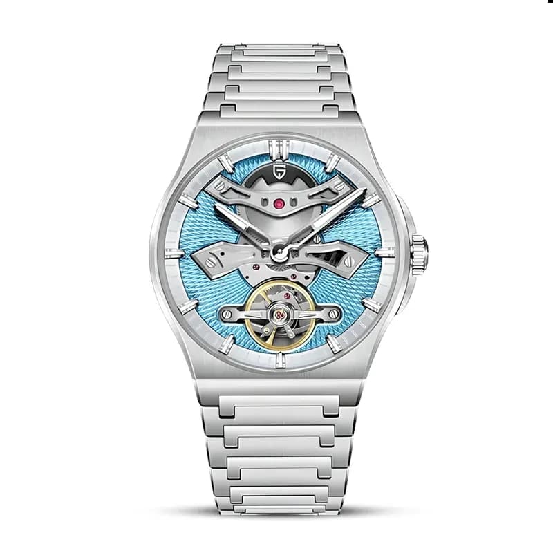 Pagani Design Tourbillon Turquoise Blue Dial Automatic Men's Watch | PD-YS028