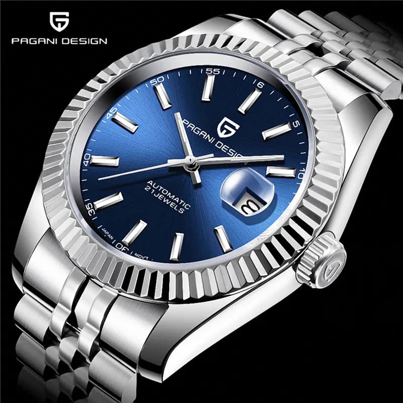 Pagani Design PD-1645 Datejust Blue Dial Men's Watch secondary view