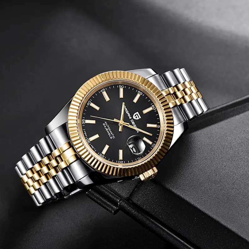 Pagani Design PD-1645 Datejust Black Dial Men's Watch secondary view
