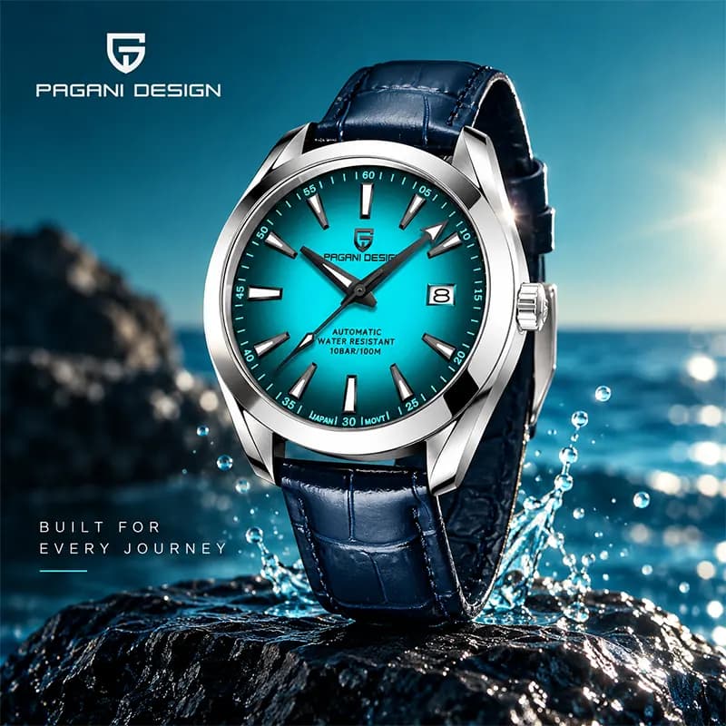 Pagani Design Aqua Terra Blue Gradient Dial Men's Watch | PD-1688