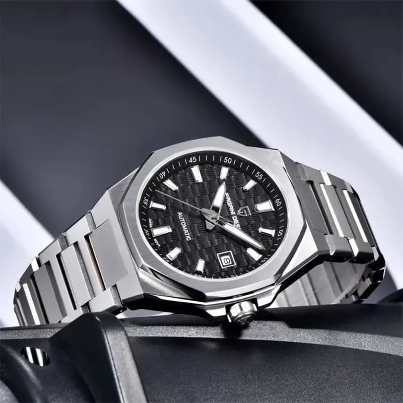 Pagani Design Texture Black Dial Automatic Men's Watch | PD-YS023