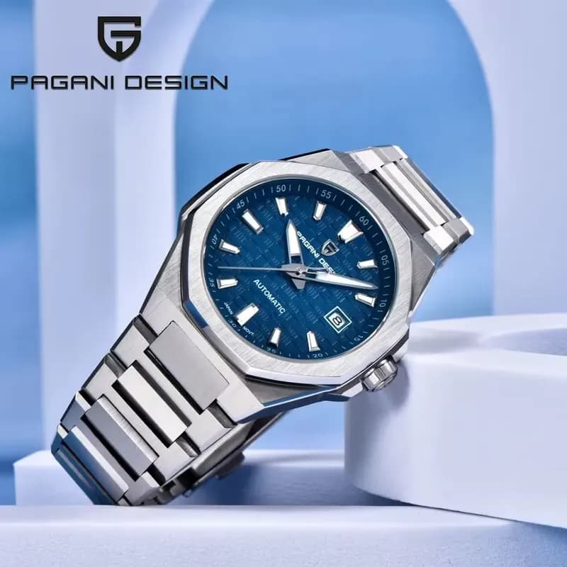 Pagani Design Texture Blue Dial Automatic Men's Watch | PD-YS023