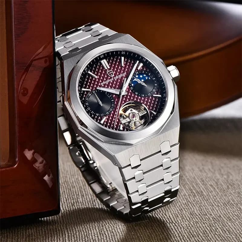 Pagani Design Royal Oak Open Heart Purple Dial Automatic Men's Watch | PD-YS036