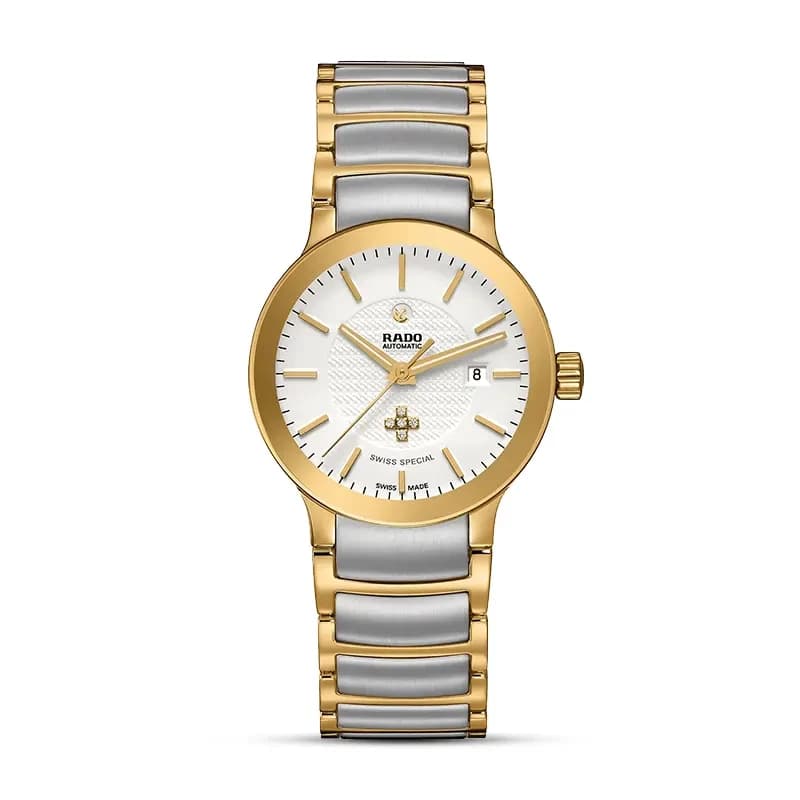 Rado Centrix 'Swiss Special' Cream Dial Two-tone Ladies Watch | R30080703
