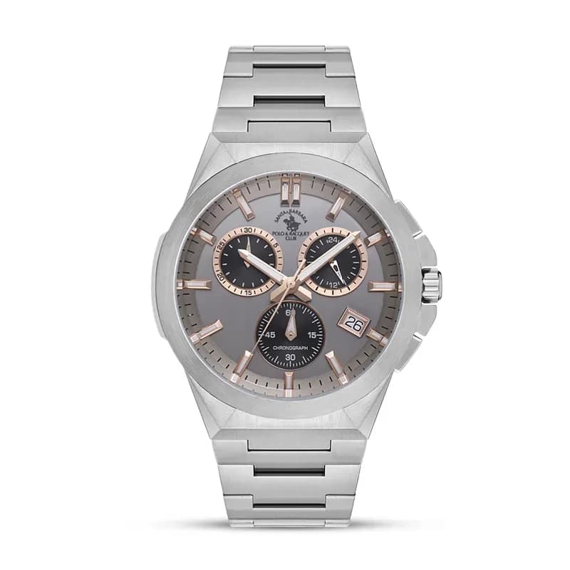 Santa Barbara Polo & Racquet Club Chronograph Grey Dial Men's Watch | SB.1.10633-4