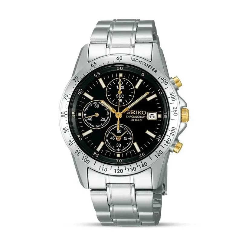 Seiko Spirit Chronograph Black Dial Date Men’s Watch | SBTQ043