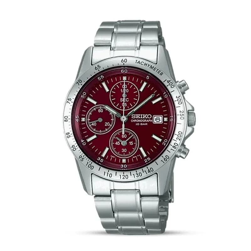 Seiko Spirit Chronograph Red Dial Men’s Watch | SBTQ045