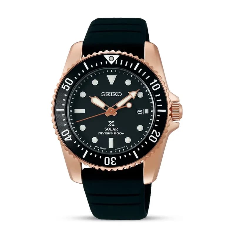 Seiko Prospex Solar Scuba Diver's Black Dial Men’s Watch | SNE586P1