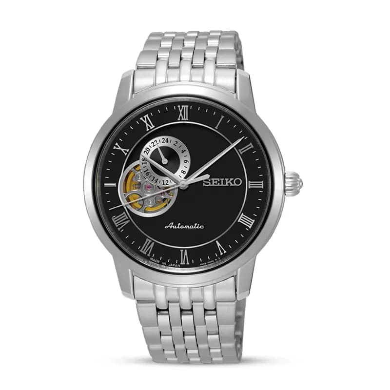 Seiko Presage Automatic Open Heart Black Dial Men's Watch | SSA271J1
