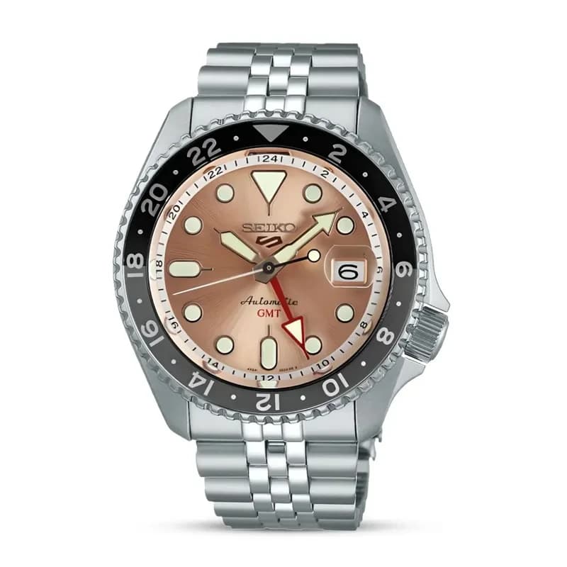 Seiko 5 Sports GMT Thong Sia Rose Dial Limited Edition Men’s Watch SSK043K1