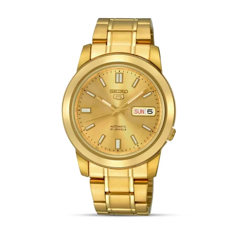 Seiko 5 Automatic Yellow Gold-tone Men's Watch | SNKK20K1