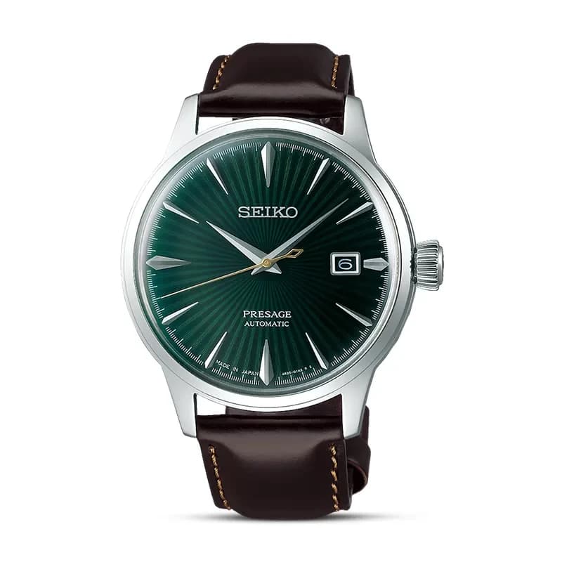 Seiko Presage Cocktail Time 'Mockingbird' Green Dial Men's Watch | SRPD37J1