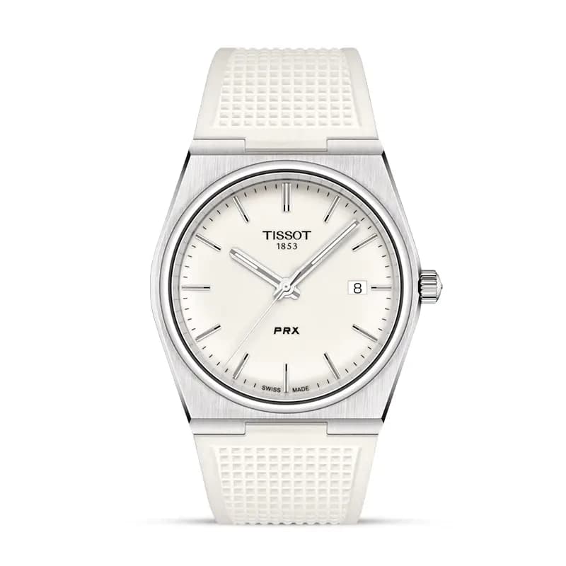 Tissot PRX White Dial White Strap Men's Watch | T137.410.17.011.00