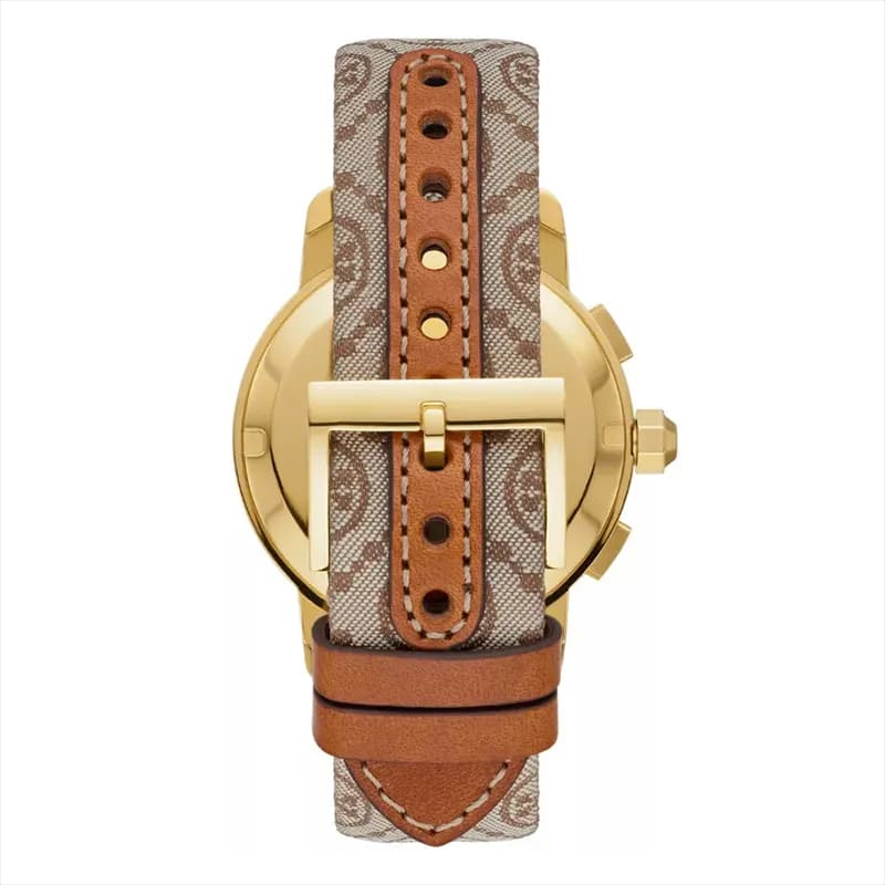 Tory Burch The Tory Gold-Tone Jacquard Leather Ladies Watch | TBW1050 secondary view