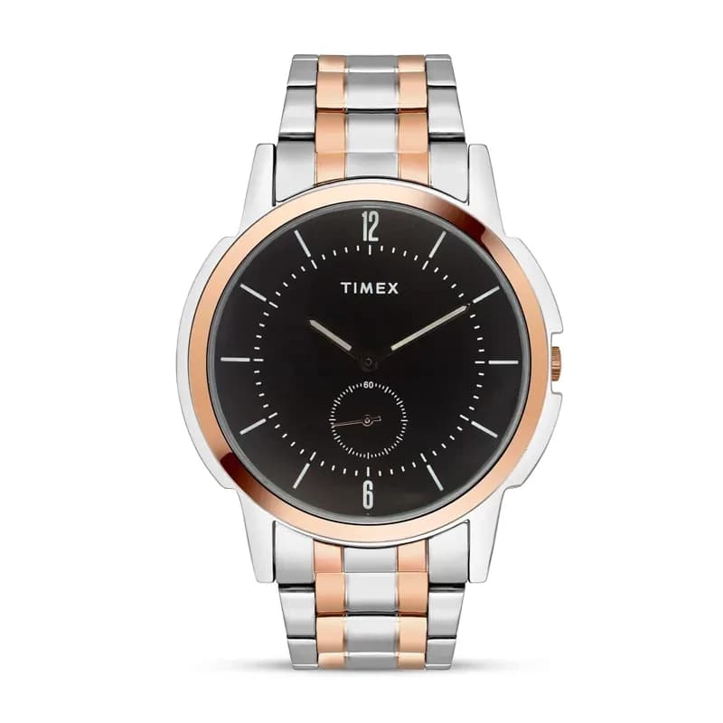 Timex Fashion Black Dial Two-tone Men's Watch | TWB2G01SMU03