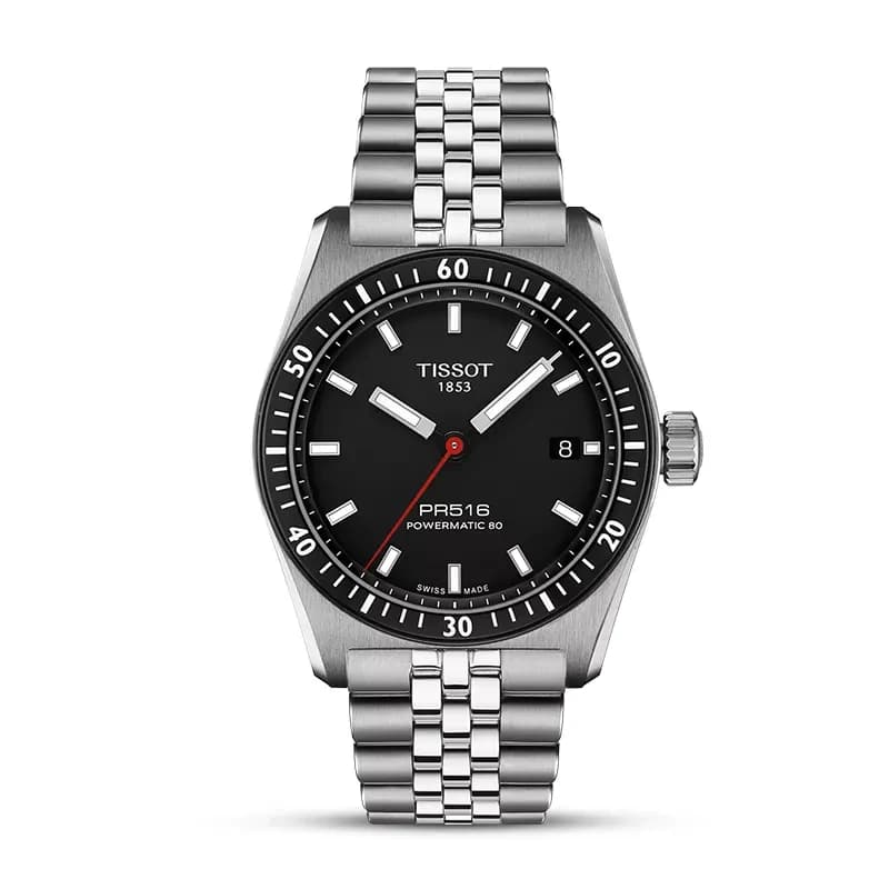 Tissot PR516 Powermatic 80 Black Dial Men's Watch | T149.407.11.051.00
