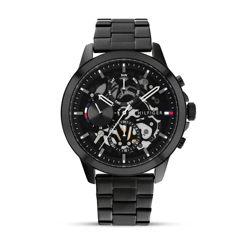 Tommy Hilfiger Henry Multifunction Black Dial Men's Watch | 1710478