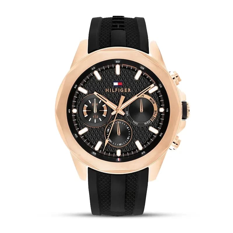 Tommy Hilfiger Lars Multifunction Black Dial Men's Watch | 1710650
