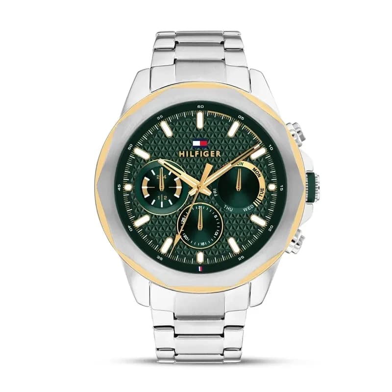 Tommy Hilfiger Lars Multifunction Green Dial Men's Watch | 1710651