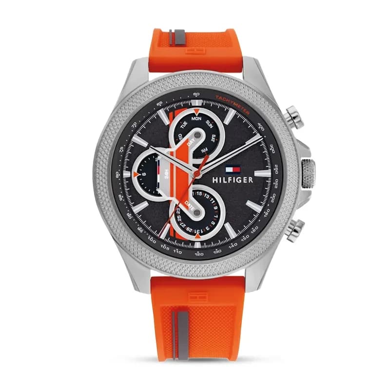 Tommy Hilfiger Clark Multifunction Black Dial Men’s Watch | 1792084