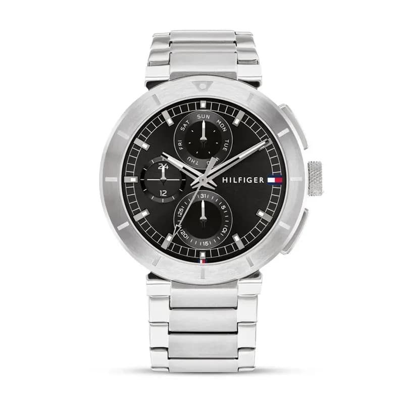 Tommy Hilfiger Lorenzo Multifunction Black Dial Men's Watch | 1792116
