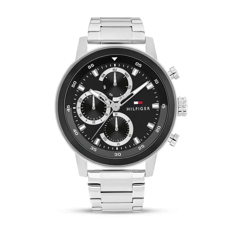 Tommy Hilfiger Rocky Multifunction Black Dial Men's Watch | 1792181