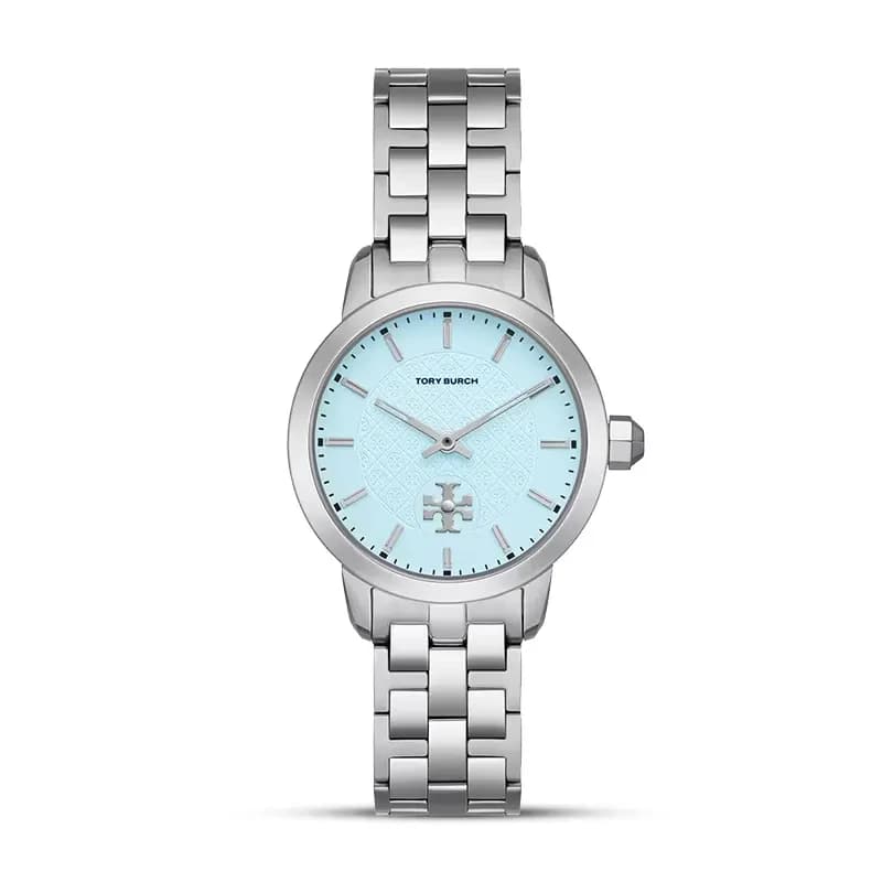 Tory Burch The Tory Ice Blue Pattern Dial Ladies Watch | TBW1057