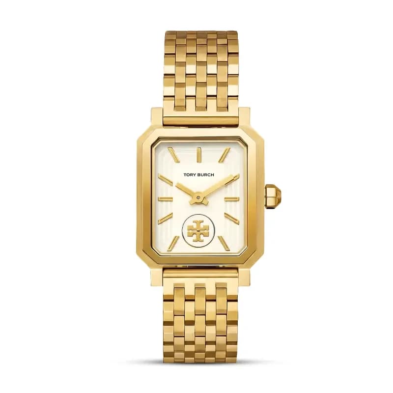 Tory Burch Robinson White Dial Gold-Tone Ladies Watch | TBW1500