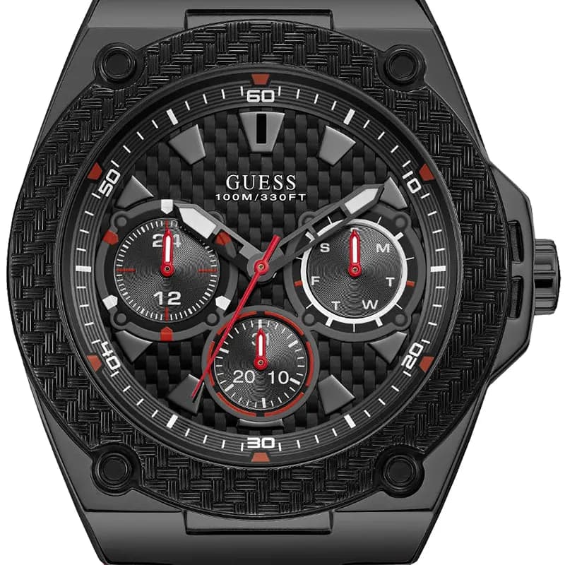 Guess Legacy Multi-function Black Dial Men’s Watch | W1049G6
